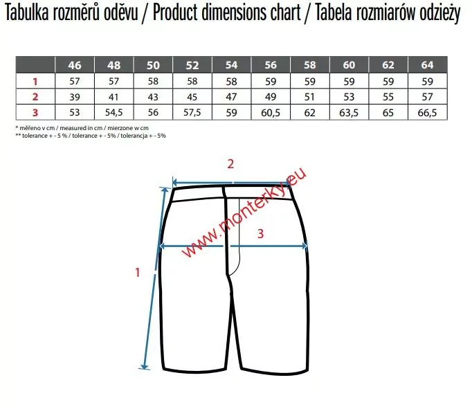 Kraťasy CXS STRETCH, pánské 1060-027-435 maskáč