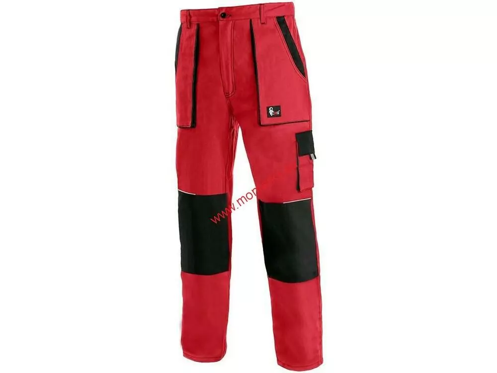 Pánské kalhoty CXS LUXY JOSEF,1020-006-260 červeno-černé