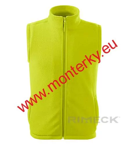 Vesta fleece unisex NEXT 518,limetková 62