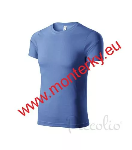 Tričko dětské 135 g/m² PELICAN P72, azurově modrá 014