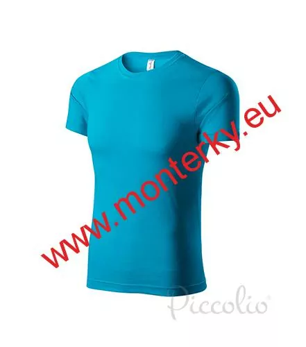 Tričko dětské 135 g/m² PELICAN P72, tyrkysová 044