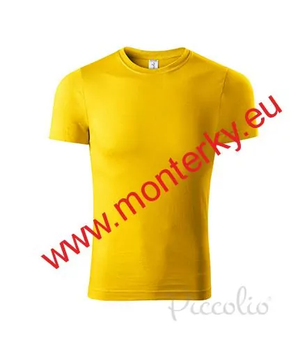 Tričko dětské 135 g/m² PELICAN P72, žlutá 004