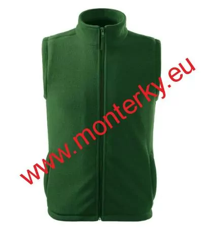 Vesta fleece unisex NEXT 518,lahvově zelená 06