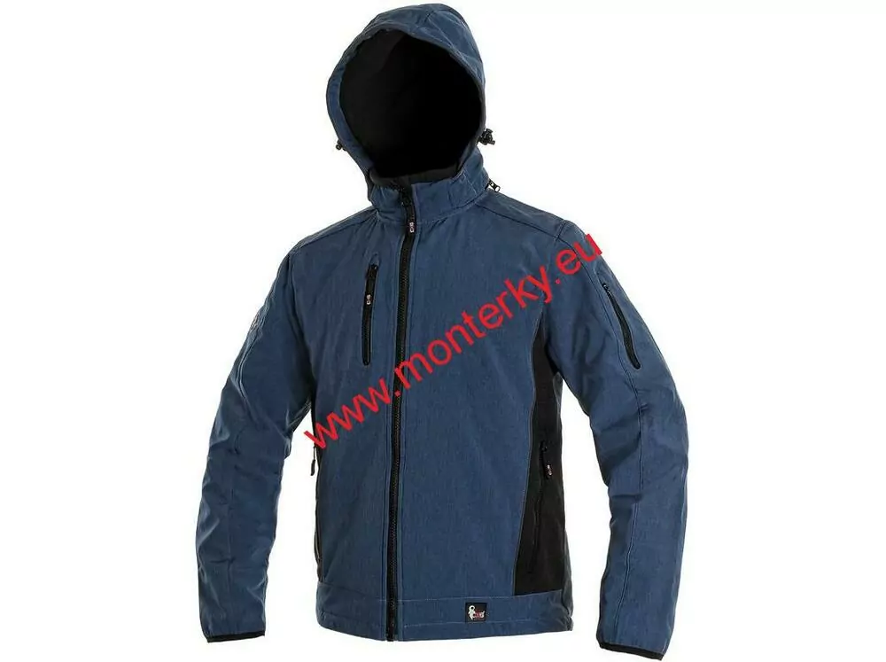 Pánská softshell bunda DURHAM 1230-072-411 modrá S-3XL