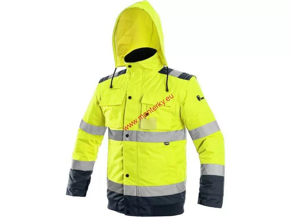 Bunda LUTON, výstražná,1110-051-155 žluto-modrá XS-5XL