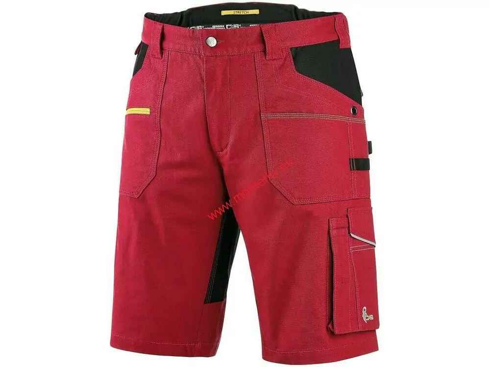 Kraťasy CXS STRETCH, pánské 1060-027-260 červeno-černé
