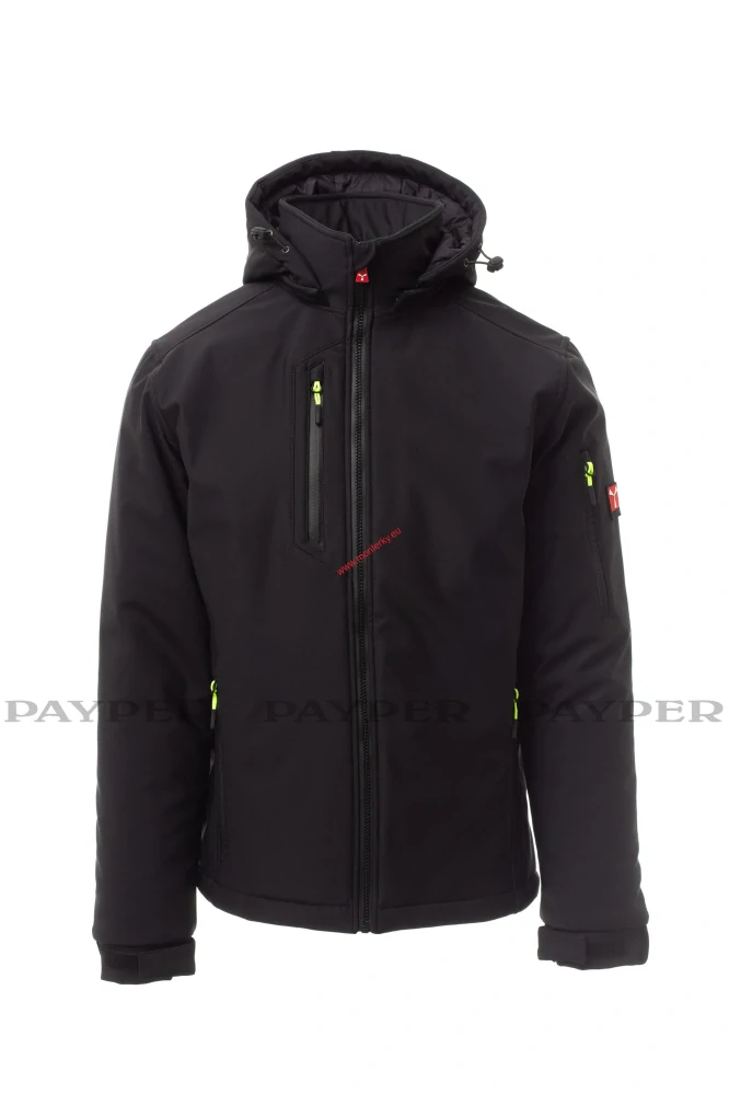 Bunda zimní soft. CREEK PAD S00330-0489 14018 černá payper až 5XL