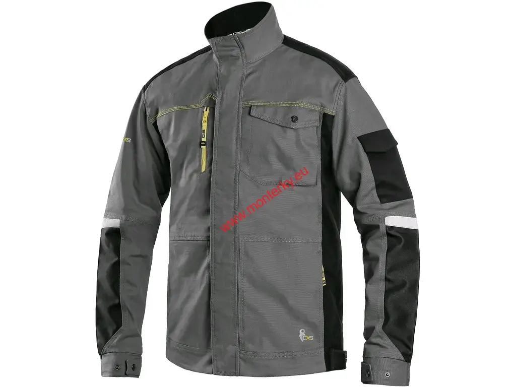 Blůza CXS STRETCH, ZKRÁCENÁ NA VÝŠKU 170-176CM pánská,1010-034-710 šedo-černá