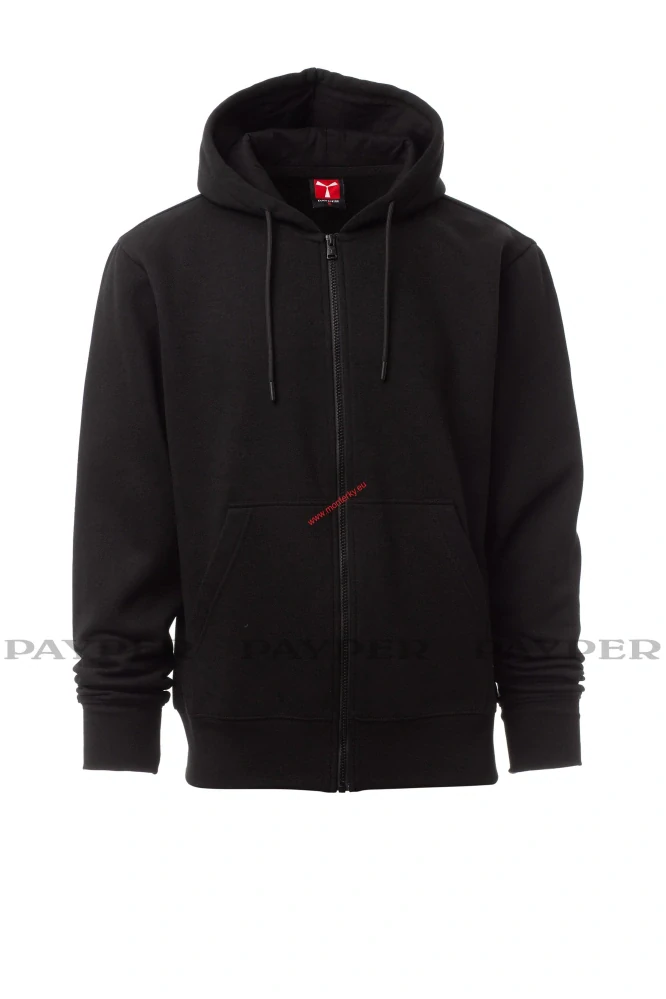 Mikina pánská s kapucí PONTIAC S00644-0544/14000 ČERNÁ Payper XXS-5XL