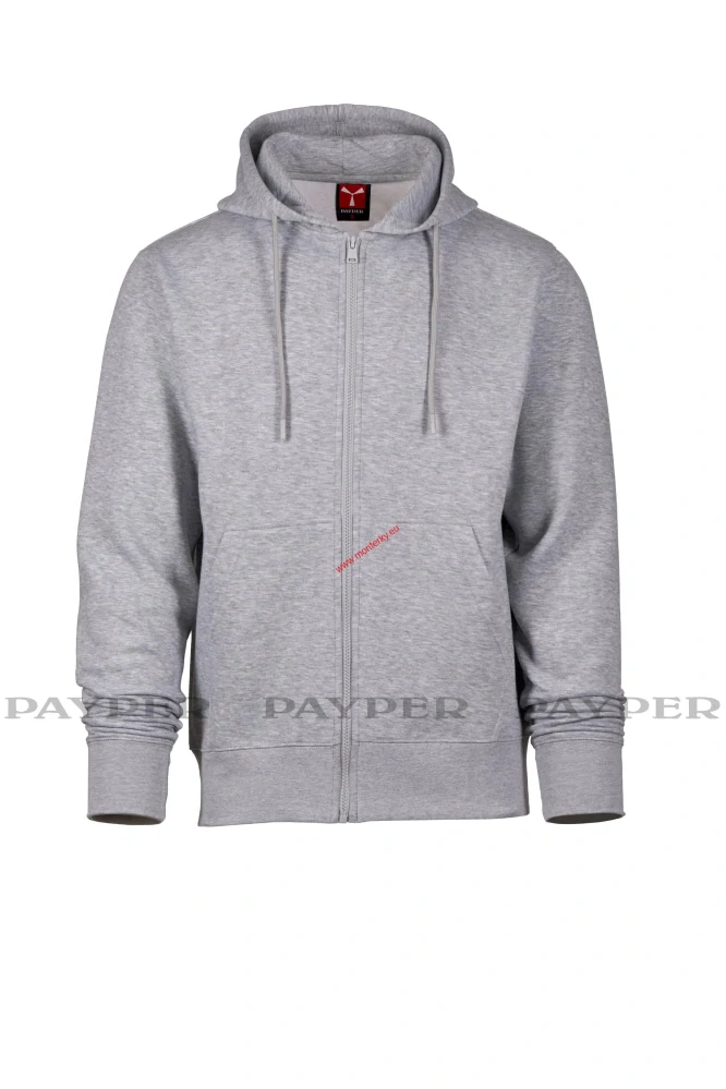 Mikina pánská s kapucí PONTIAC S00644-0544/13001 ŠEDÁ MELANŽOVÁ Payper XXS-5XL