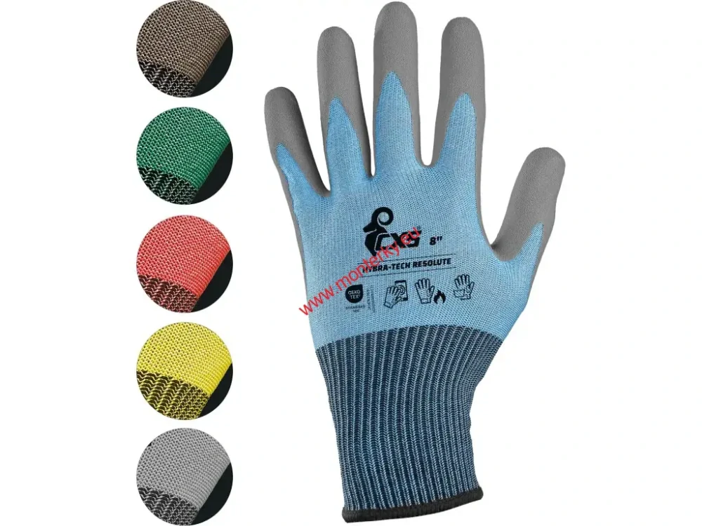 Rukavice CXS HYBRA-TECH RESOLUTE, máčená v latexu s pískovou úpravou, canis 3520-050-000