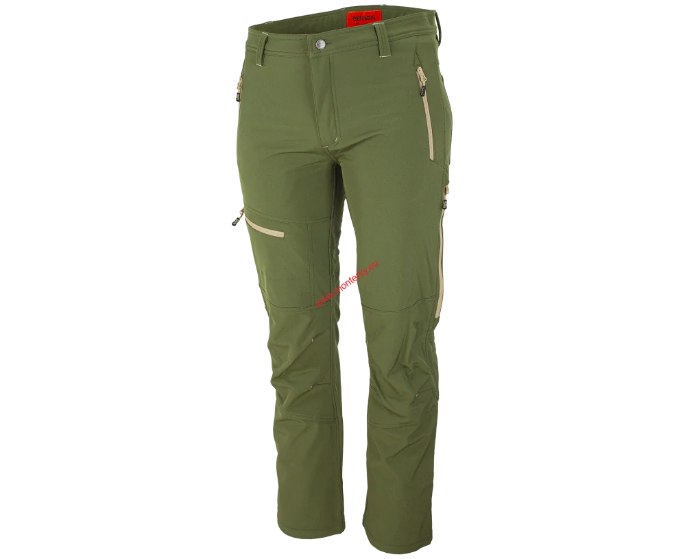 Kalhoty softshellové zateplené FORCE Trousers green/sand bennon 0956130050