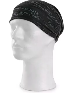 Šátek multifunkční CXS DARREN, potisk CXS logo, černý 1820-117-800