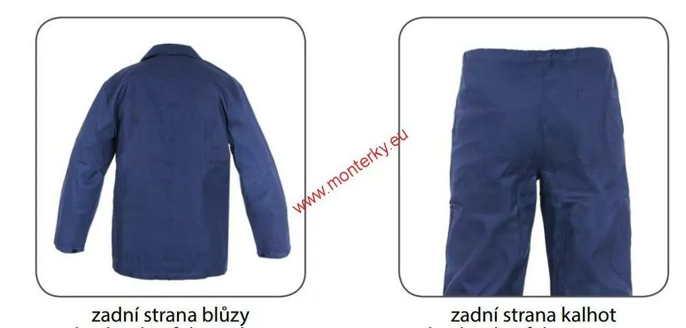 Montérkový komplet pánská souprava JARDA, modrá 1050-010-400