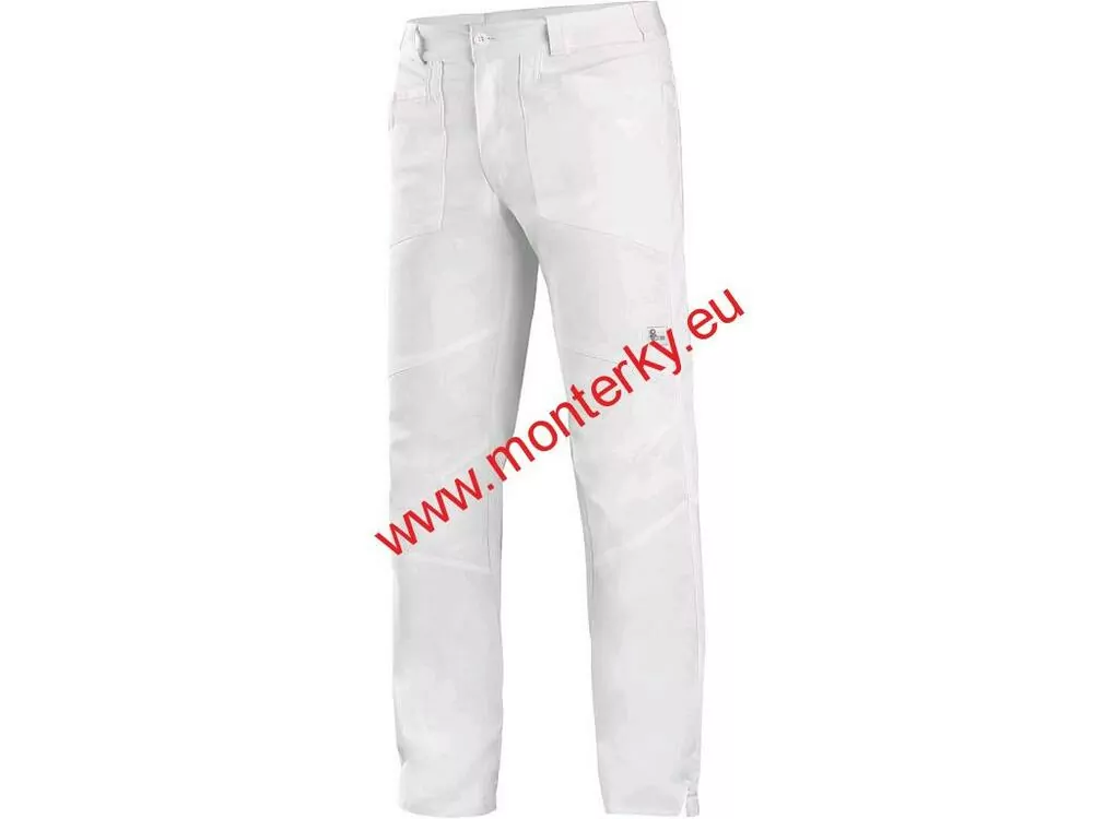 Kalhoty prac.CXS EDWARD, pánské, 1020-100-100 bílé, elastický pas