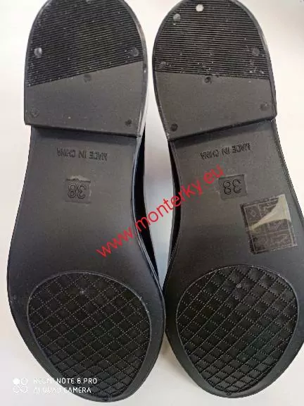 Holínky kotníkové černé A108,DC01 36-41