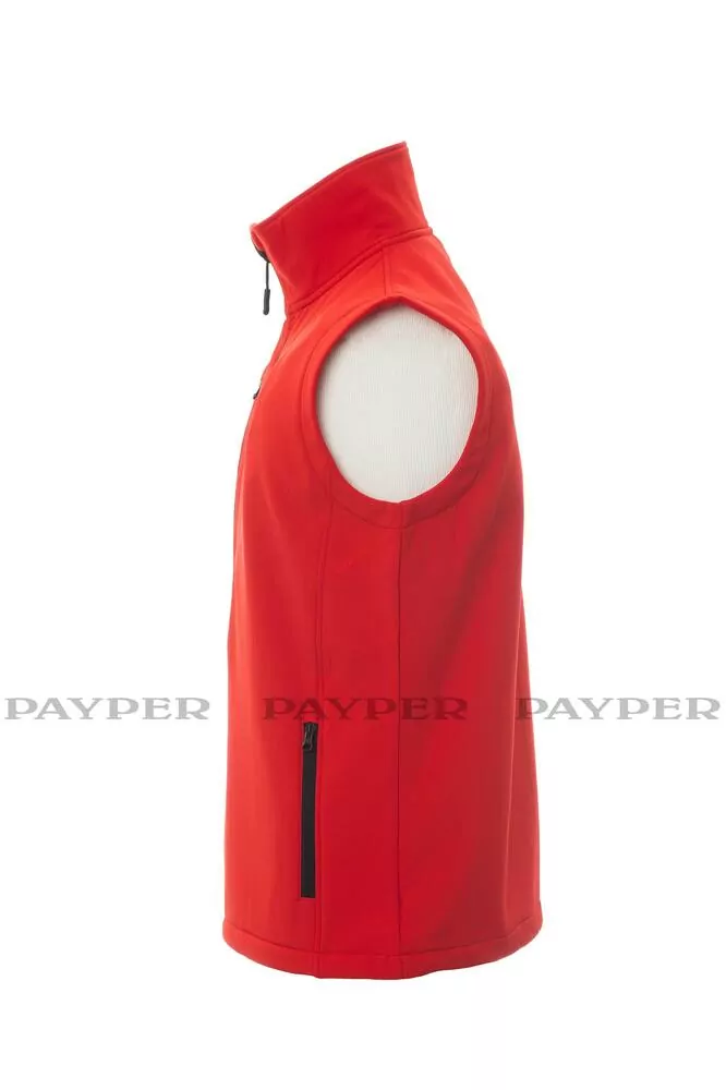 Softshellová vesta PAYPER, GLASGOW 1363-0355 červená 03000 až 5XL