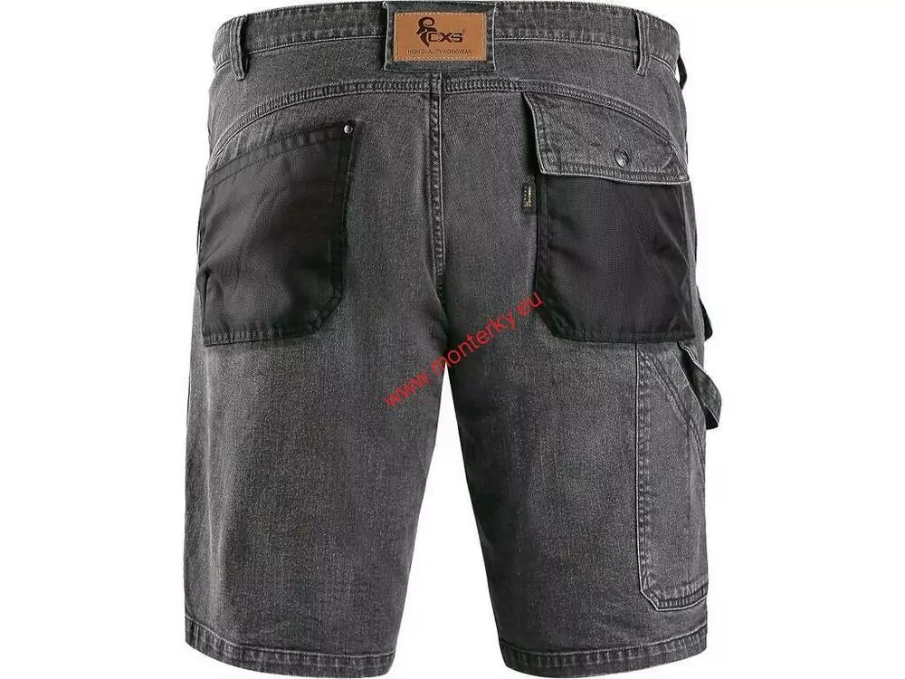 KRAŤASY JEANS CXS MURET, PÁNSKÉ, ŠEDO-ČERNÉ 1450-040-710 CANIS