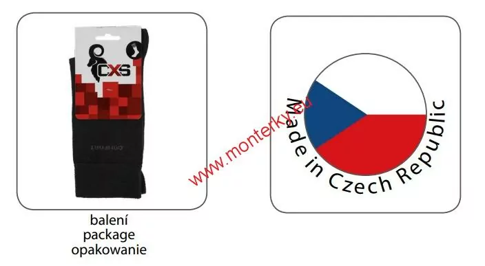 Ponožky CXS COMFORT 1830-005-800 černé
