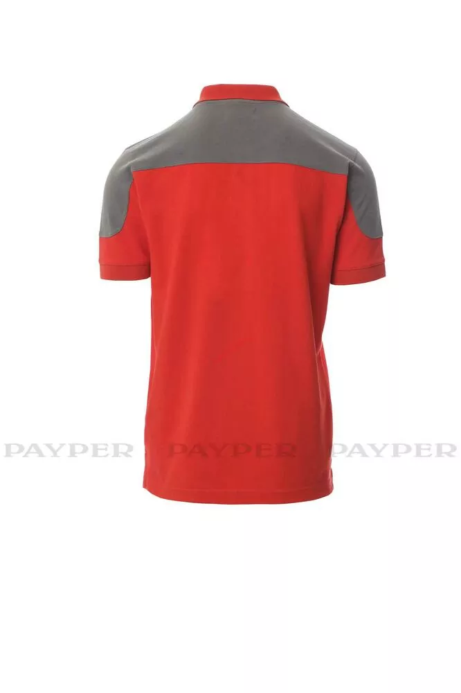 Pánská dvoubarevná polokošile COMPANY 001465-0440 červené 03021