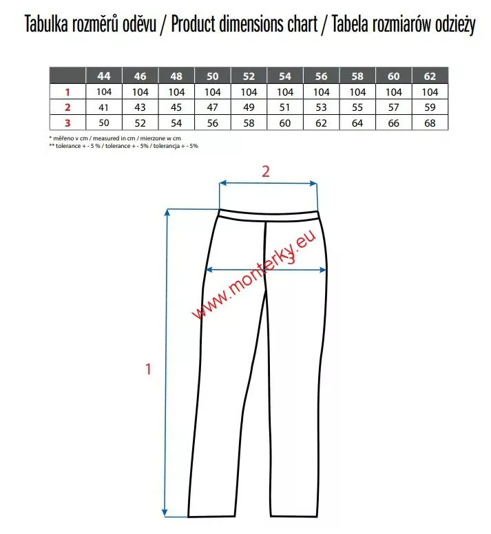 Kalhoty CXS TEODOR 170-176cm,1020-026-710 zimní
