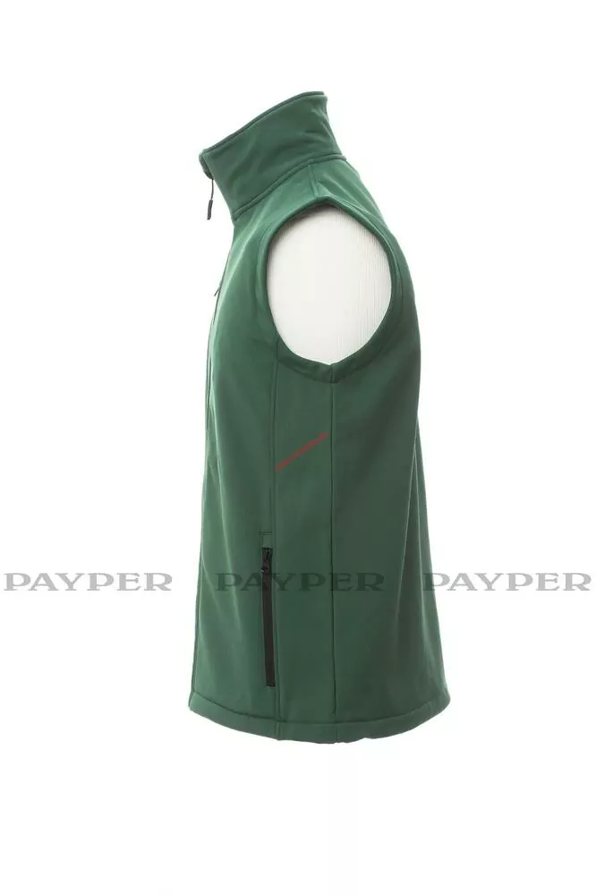Softshellová vesta PAYPER, GLASGOW 1363-0355 zelená 07000 až 5XL