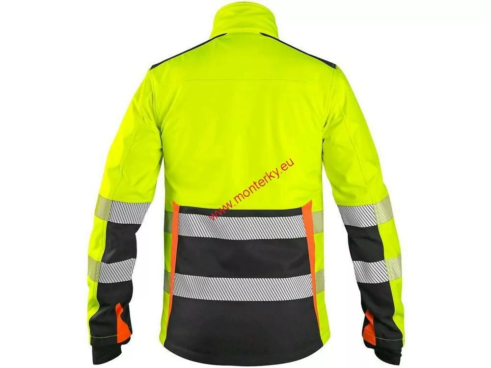 Bunda CXS BENSON softshell 1117-001-160 černo-žlutá