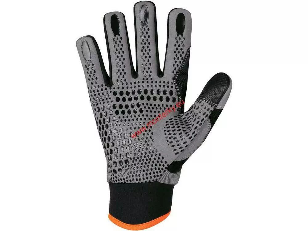 RUKAVICE CXS CARAZ,kombinované  ŠEDO-ČERNÉ 3220-017-710