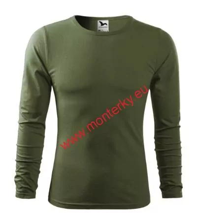 Triko pánské MALFINI FIT-T LS119 dlouhý rukáv 09 khaki