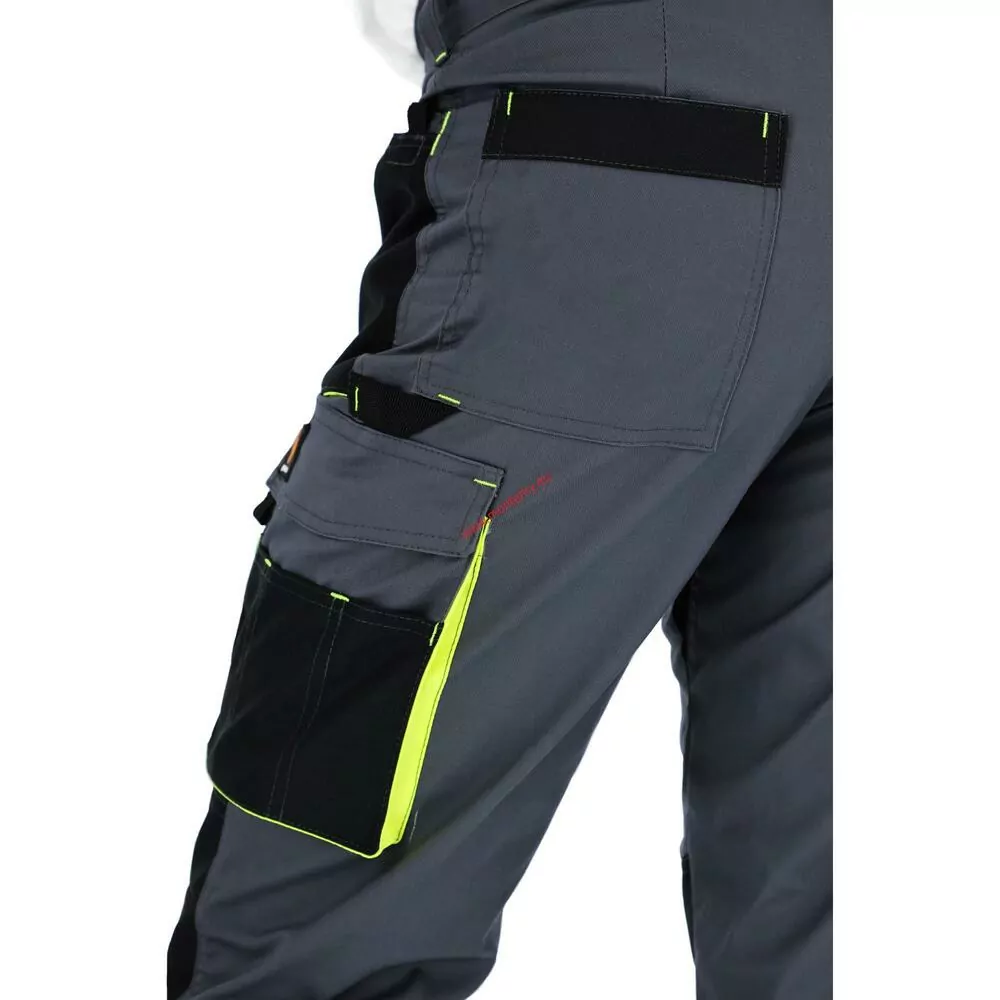 Montérky PROMAN STRETCH 250 SP G ŠEDÉ+ŽLUTÉ procera