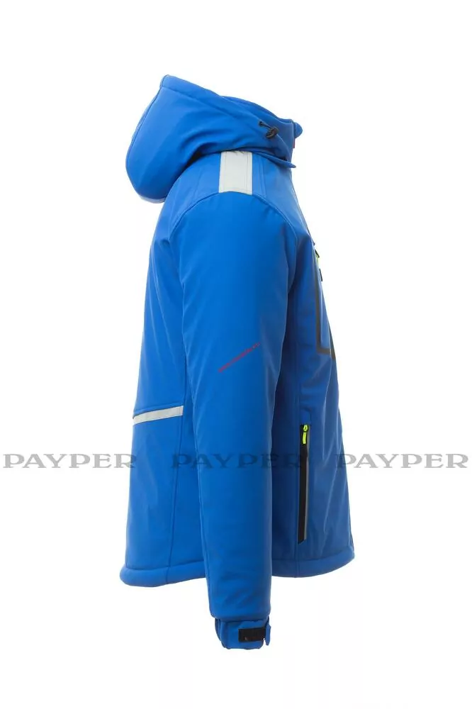 BUNDA SOFTSHELL zateplená PAYPER STREAM PAD S00331-0489 královská modrá 09006