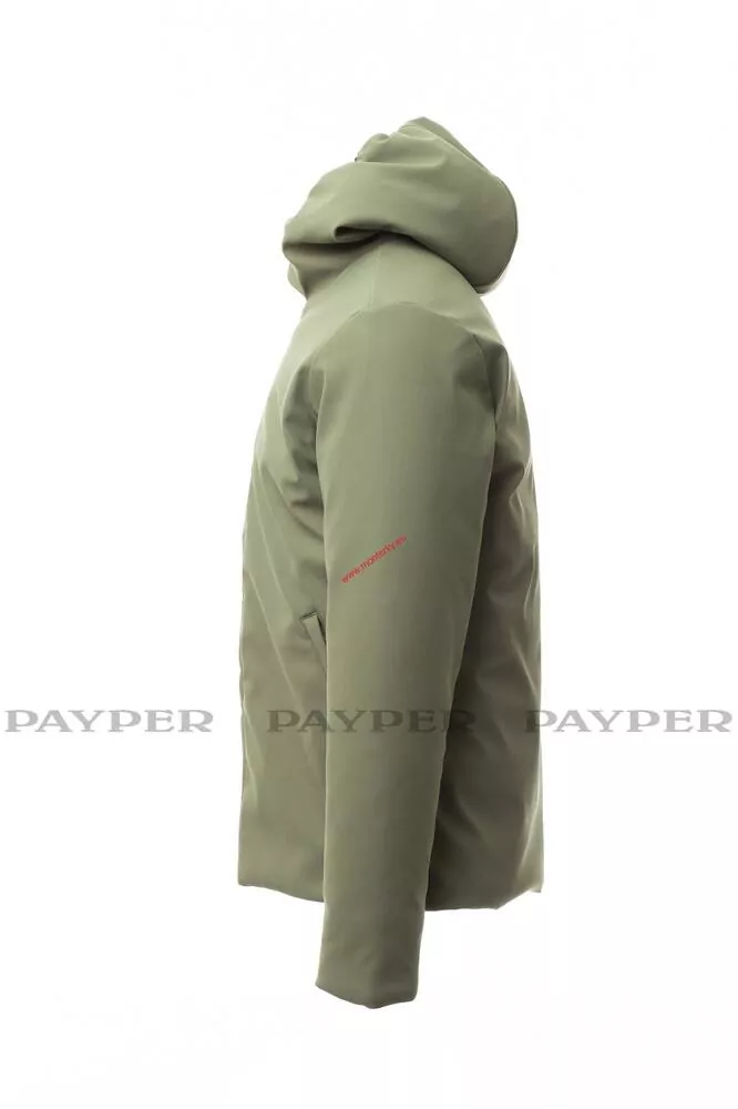 BUNDA SOFTSHELL zateplená PAYPER OREGON 001517-0489 voj. zelená