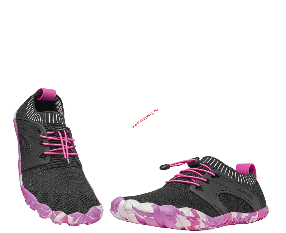 OBUV BOSKY BLACK/PINK BAREFOOT 0939060064