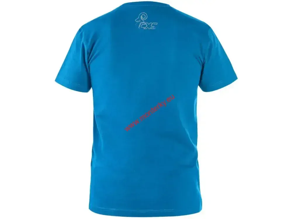 TRIČKO CXS WILDER, KRÁTKÝ RUKÁV, POTISK CXS LOGO, AZUROVĚ MODRÁ 1610-331-416