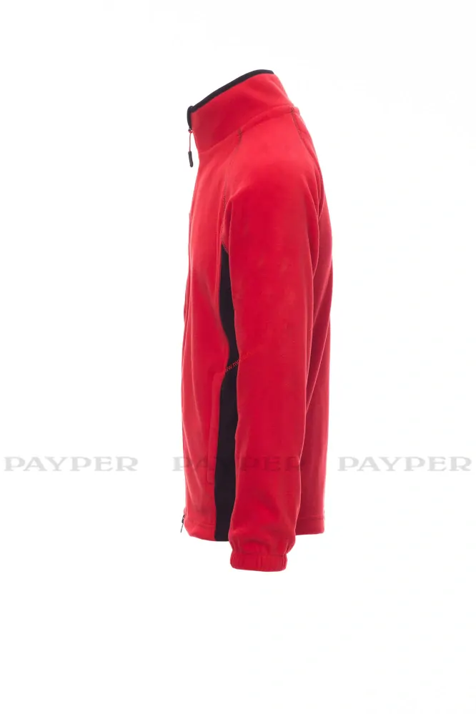 Mikina dvoubarevná flísová ASPEN+ 001004-0069/03015 ČERVENÁ PAYPER