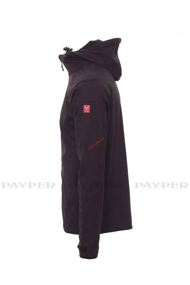 BUNDA SOFTSHELL PAYPER,EXTREME 000446-0102/14018 ČERNÁ až 5XL letní