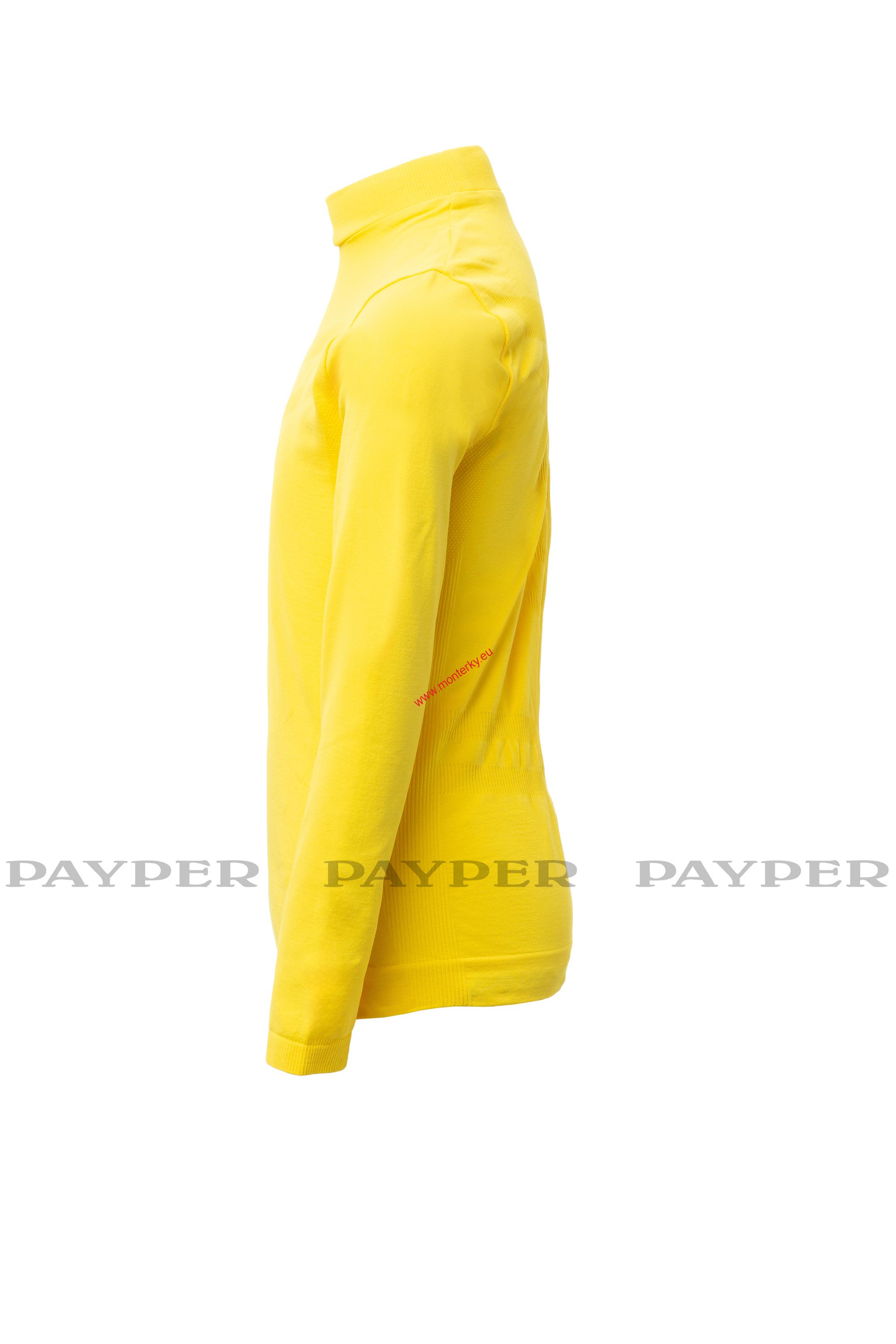 DĚTSKÉ FUNKČNÍ TRIČKO TPLAYER, DL. RUKÁV, payper ŽLUTÁ S00686-P147/01000