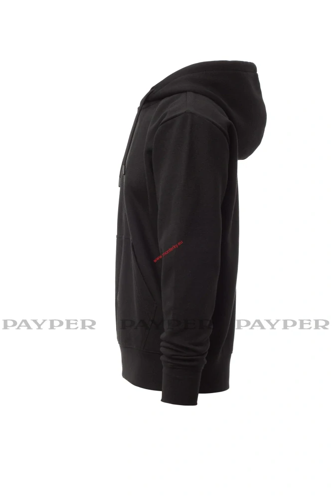 Mikina pánská s kapucí PONTIAC S00644-0544/14000 ČERNÁ Payper XXS-5XL