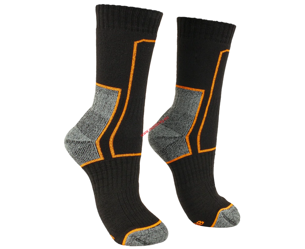 Ponožky TREK Sock black/orange bennon 0916000067