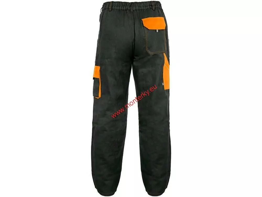 Pánské kalhoty CXS LUXY JOSEF,1020-006-803 černo-oranžové