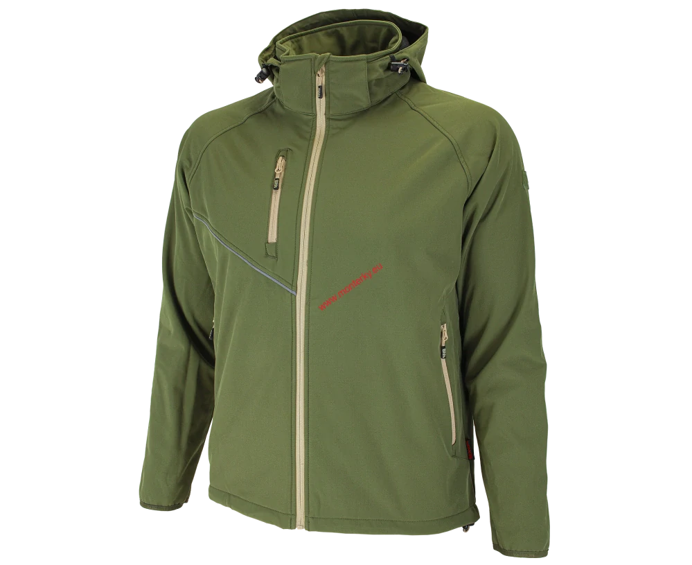 Bunda softshellová zateplená FORCE Jacket green/sand bennon 0954180050