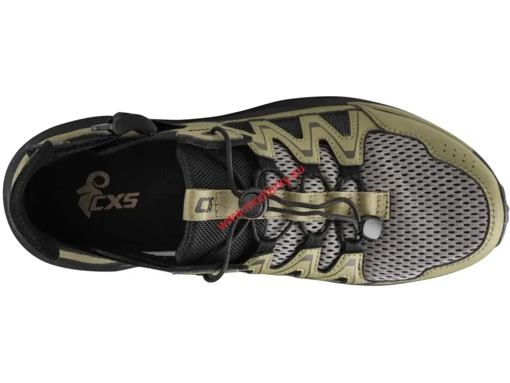 Obuv CXS REG, sandál, khaki-černý 2230-015-532