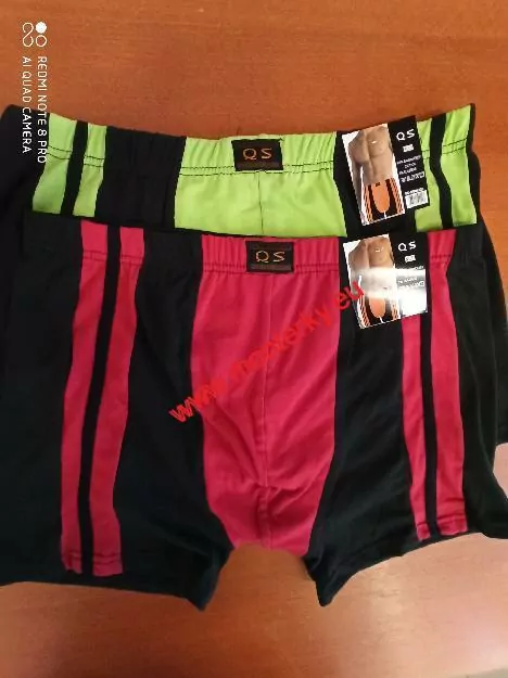 Boxerky QS dvoubarevné mix barva MBOX020 DOPRODEJ jen velikost L posledních 5 ks