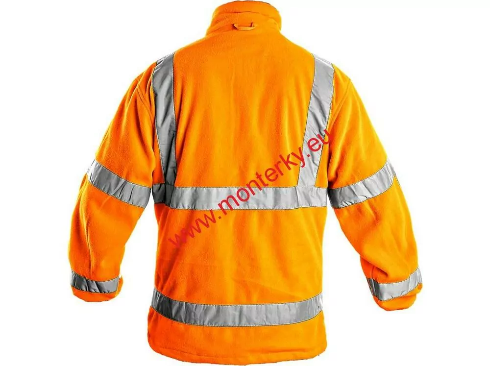 Bunda výstražná PRESTON fleece 1115-023-200 oranžová
