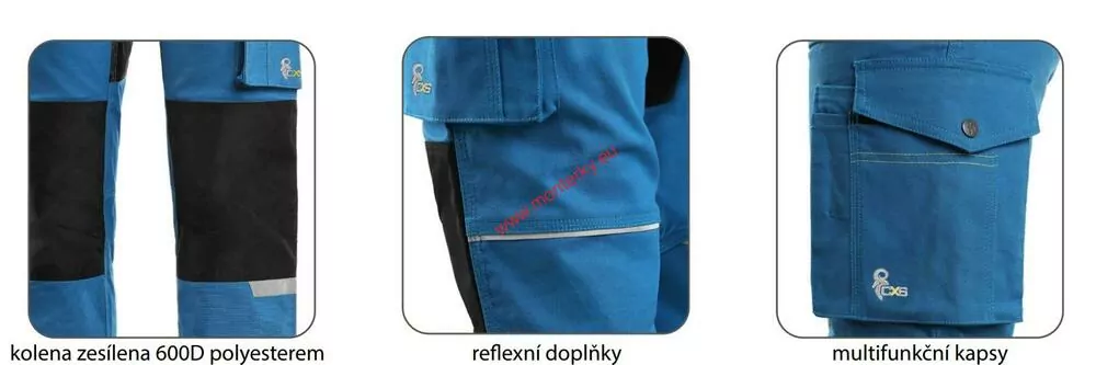 Kalhoty do pasu CXS STRETCH, dámské,1020-029-440 modro-černé