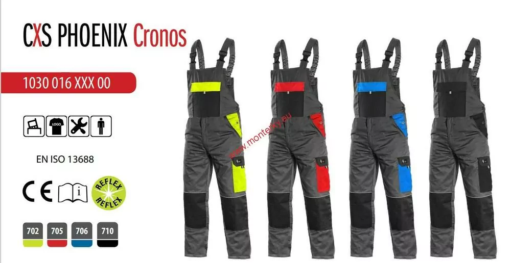 Zahradníky CXS PHOENIX CRONOS 1030-016-702 šedo-žlutá