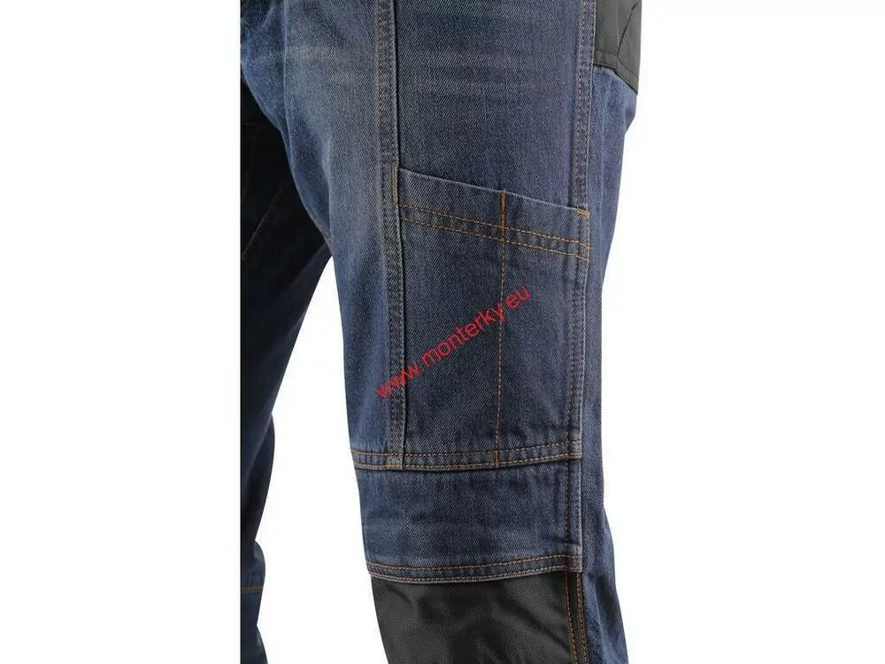 KALHOTY JEANS NIMES I, PÁNSKÉ, MODRO-ČERNÉ 1490-071-411