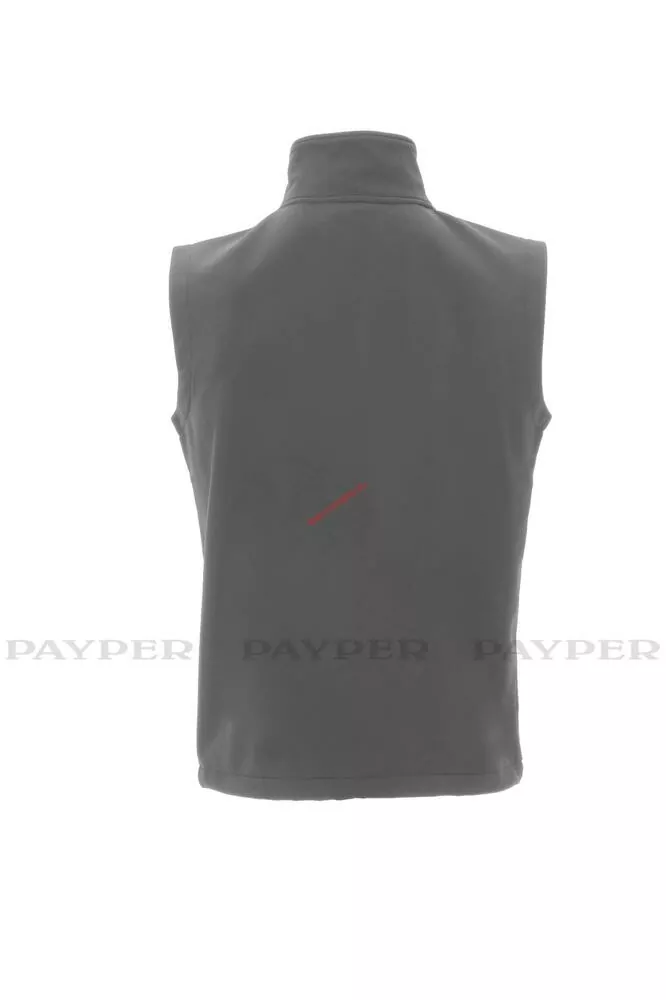 Softshellová vesta PAYPER, GLASGOW 1363-0355 OCELOVĚ ŠEDÁ 13008 4XL,5XL