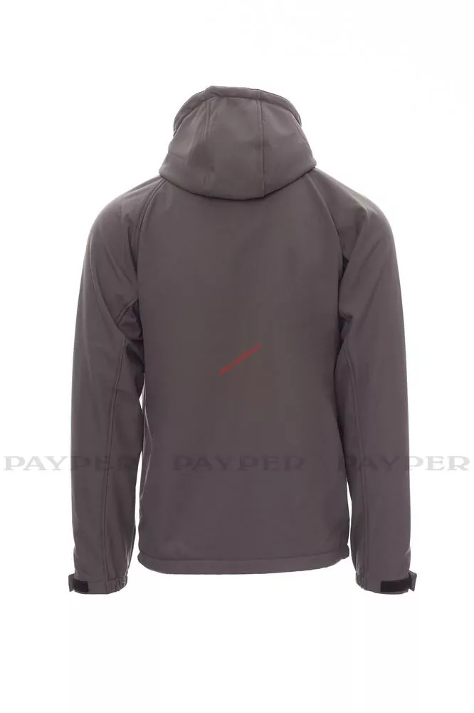 BUNDA SOFTSHELL PAYPER GALE 001044-0355/13008 ocelově šedá 