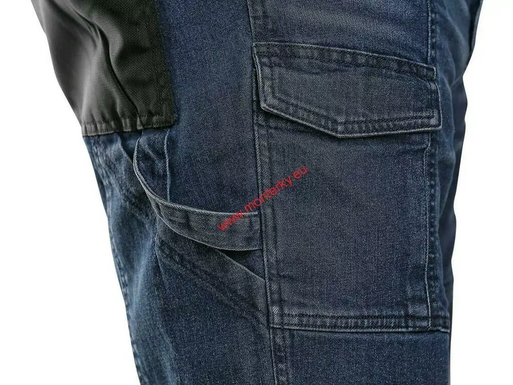 KRAŤASY JEANS CXS MURET, PÁNSKÉ, MODRO-ČERNÉ 1450-040-411 CANIS